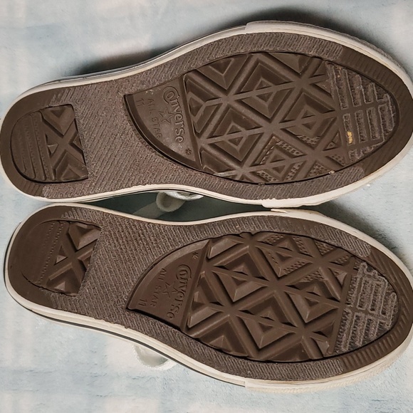 CONVERSE ALL STAR GIRLS BLUE SHOES SIZE 11 - Picture 8 of 12